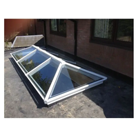 Fenêtre de toit télescopique électrique avec pare-soleil et pare-pluie, toit-terrasse rétractable, panneau de verre trempé coulissant
