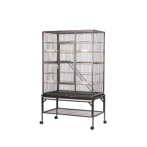 Jaula de cría de aves de vuelo grande apilable para loros palomas canarios periquitos de metal con ruedas precio al por mayor - Product Image 1