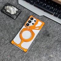 Étui de protection magnétique anti-chute rotatif à 360° en métal de luxe pour hommes, étui professionnel pour Samsung S26 Ultra S25u