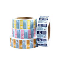 Etiquetas Adhesivas Personalizadas con Logotipo de Marca, Laminación Brillante Ecológica e Impermeable de Alta Calidad, Forma de Corazón, CMYK/Pantone