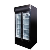 Réfrigérateur à porte vitrée simple de 300 L, refroidisseur de boissons Coca, présentoir de boissons Cola, réfrigérateur vertical