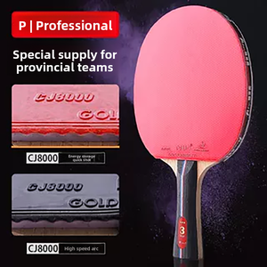 <span class=keywords><strong>Raquette</strong></span> de tennis de table <span class=keywords><strong>Palio</strong></span>, trois étoiles, quatre étoiles, qualité professionnelle, caoutchouc à picots authentique, poignées horizontales et verticales - Product Image 2