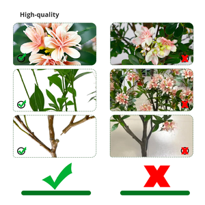 <b>Artificial</b> Flower <b>Tree</b> Pot Decorative Flowers <b>Artificial</b> Plant in Ceramic Vase Realistic Home Office Decor No Watering - Product Image 6
