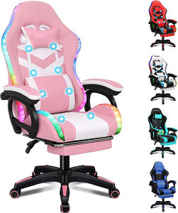 Livraison rapide Chaise de jeu Rgb haut de gamme éclairage LED <span class=keywords><strong>Gamer</strong></span> <span class=keywords><strong>fauteuil</strong></span> de bureau gris professionnel grande qualité chaise de jeu Led - Product Image 3