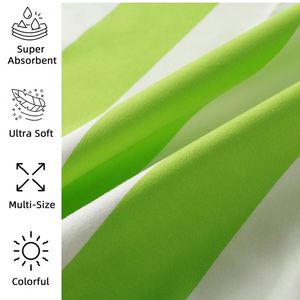 Serviettes de plage en microfibre personnalisées pour adultes et enfants, légères, à séchage rapide, imprimées numériquement, vente en gros, promotion estivale - Product Image 3