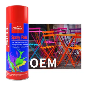 Auto Verf 450Ml Tin Fluorescerende Bescherming Kleur Epoxy Handvat Notenkrakers Kleurstoffen Remover Borstel Hout Graffiti Spuitbussen