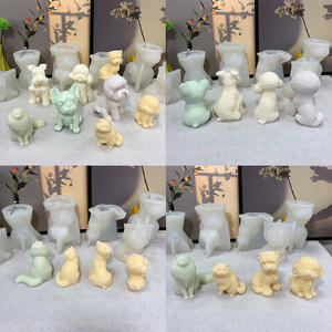 Fabricant Différents Chiots Bougie Moule Animaux Chiots Cire De Soja Moule En Silicone Chat Chien Décoration Maison - Product Image 3