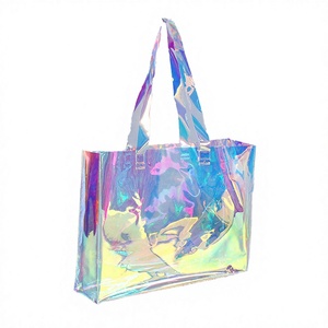 Clear Reusable PVC T-Shirt Bag with Handle for Women & Girls Bachelorette Party Wedding Christmas <b>Shoes</b> & <b>Beach</b> Bag - Product Image 2