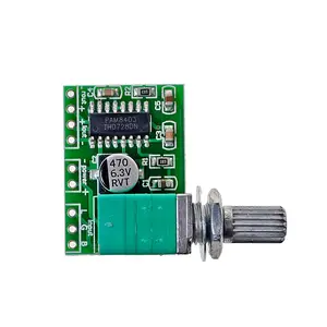 Placa amplificadora Digital PAM8403 Mini, 5V, potenciómetro de interruptor, se puede alimentar por USB