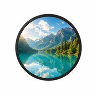 Pantalla LCD Circular Digital Personalizada de 23.6 Pulgadas para Interiores, con Panel IPS, Frecuencia de Actualización de 120Hz y Conectividad IoT