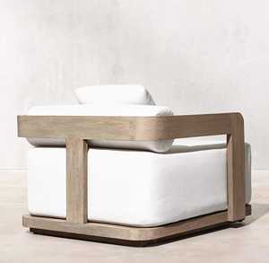 أريكة حديثة فاخرة من خشب الساج والفيلا وفناء الحديقة مقاومة للطقس - Product Image 5