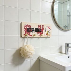 Cute cartoon acrylic strong adhesive no-drill <b>wall</b>-mounted clothes <b>hooks</b> for living room, entryway, and bedroom decorations. - Product Image 4
