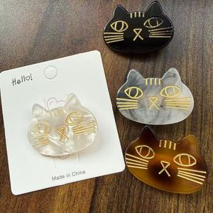 Ensemble de pinces à <span class=keywords><strong>cheveux</strong></span> en acétate personnalisées Yuxi - Pinces à <span class=keywords><strong>cheveux</strong></span> mignonnes en forme d'animal pour femmes et filles - Product Image 2