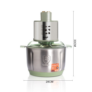 Robot culinaire multifonction 5L avec bol en verre, hachoir à viande, hachoir à légumes et oignons, et pilon à ignames - Product Image 5