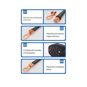 OT đồng thiết bị đầu cuối uốn cáp Lug 20A 30A 50A 200A Dây nối điện kết nối điện Mở miệng cáp kết thúc - Product Image 3