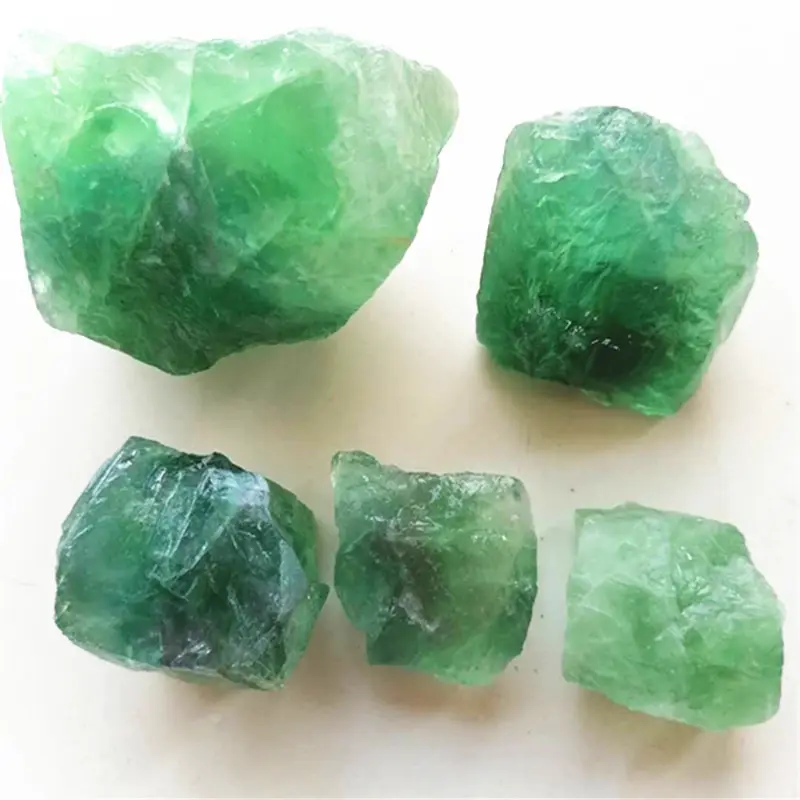 big lumps transparent nice color fluorspar gemstone rough green fluorite lumps