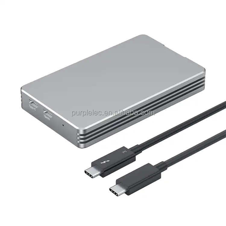 10Gbps伝送、M.2 SATAおよびNVMeSSDをサポートするM.2 NVMeハードドライブエンクロージャー