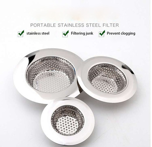 Scolapasta in Acciaio Inox Ecologico all'Ingrosso, Previene l'Intasamento del <span class=keywords><strong>Scarico</strong></span> a Pavimento con Rete Spessa per Lavello da <span class=keywords><strong>Cucina</strong></span> - Product Image 3