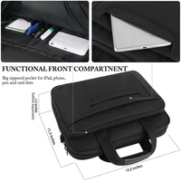 Sac à main souple pour ordinateur portable, étanche, pour hommes, idéal pour le café et les affaires, vente en gros
