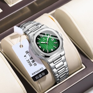   <span class=keywords><strong>Reloj</strong></span> de Cuarzo <span class=keywords><strong>para</strong></span> Mujer 708 Factory Montre, Diseño Cuadrado Antiguo, Caja de Acero Inoxidable, Resistente al Agua, con Visualización de Fecha Luminosa - Product Image 3