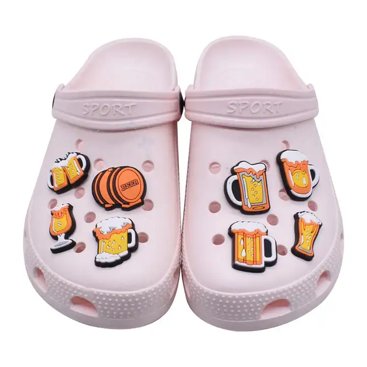 2023 Designer Beer Croc Shoe Charms For Croc Shoes
