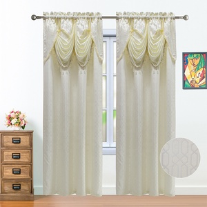 <span class=keywords><strong>Tende</strong></span> Moderne Oscuranti in Jacquard dalla Cina all'Ingrosso, Eleganti <span class=keywords><strong>Tende</strong></span> Pronte con Mantovane di Lusso per <span class=keywords><strong>Soggiorno</strong></span> - Product Image 5