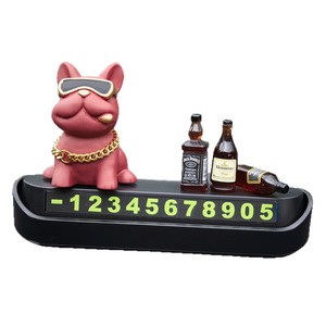 Nouvelle <span class=keywords><strong>plaque</strong></span> de stationnement temporaire pour voiture avec numéro de téléphone, décoration automobile, <span class=keywords><strong>plaque</strong></span> d'<span class=keywords><strong>immatriculation</strong></span> amovible Tycoon's Fighting Dogs - Product Image 5