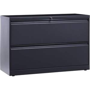 Archivador Lateral Metálico Alera de 42 x 18.63 x 28 Pulgadas con 2 Cajones para Documentos Tamaño Legal/Carta, Color Carbón - Product Image 4