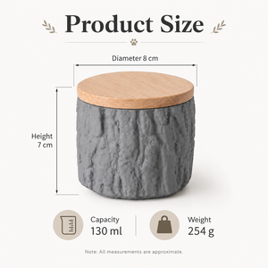 Kotak Kenangan Kayu untuk Kremasi Hewan Peliharaan, Desain Kulit Pohon, Tempat Abu Anjing Kucing, Grosir - Product Image 3