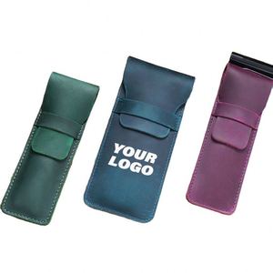 Étui à stylo en cuir individuel, pochette de rangement de qualité supérieure pour l'organisation et la protection, cadeaux promotionnels personnalisés - Product Image 1