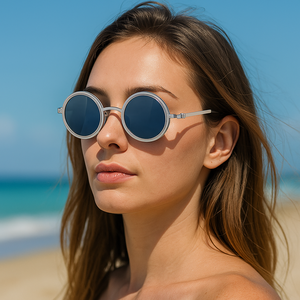 Thiết kế mới <span class=keywords><strong>2025</strong></span> xu hướng Vòng khung Chất lượng cao Sun Glasses đồng bộ Rotating có thể điều chỉnh Tint phân cực Kính mát - Product Image 6
