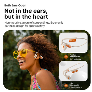 Auricolari Wireless ALOVA di Buona Qualità con Cancellazione del Rumore Ambientale, Cuffie <span class=keywords><strong>Bluetooth</strong></span> 5.3 a Conduzione Ossea, Headset Sportivo IPX6 - Product Image 2