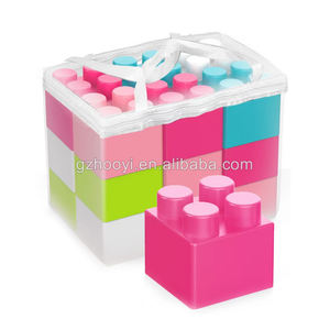 Blocchi Jumbo di plastica per i più piccoli interni ed esterni a 8 punti grandi blocchi di lasciar andare impilando mattoni da costruzione - Product Image 3