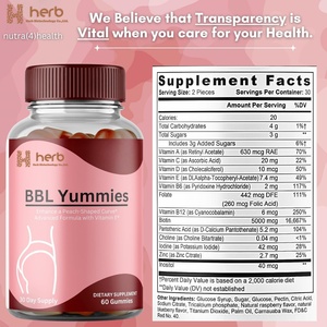 Oem ODM nhãn hiệu riêng hip, đề cập đến mông Gummy bổ sung, công ty và nâng mông mông tăng cường Gummies - Product Image 2