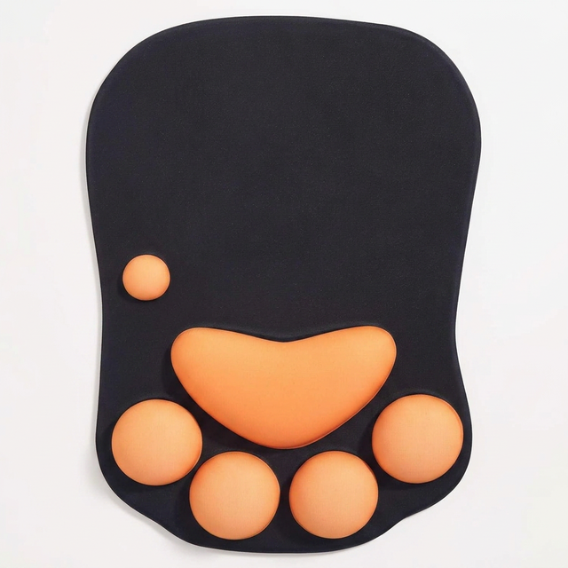 Ergonomic Cute Cat Paw Wrist Support for Home Office Gaming Silicone Gel Mouse Pad Gifts