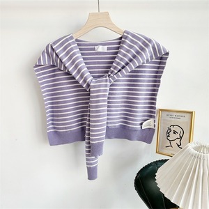 Chal Unisex a Rayas de Hilo de Núcleo Hilado, Ligero y Suave, 95x45cm, Bufanda para Todas las Estaciones para Mujer y Hombre, Chal Tejido Suave para Uso Diario - Product Image 4