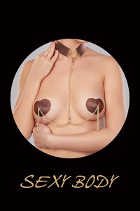 <span class=keywords><strong>Cubrepezones</strong></span> <span class=keywords><strong>Reutilizables</strong></span> Sin Tirantes para Mujer de Alta Calidad Personalizados de Fábrica con Cadenas - Product Image 3