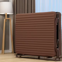 Sofá Cama Plegable de Pared para Hotel con Logo Personalizado, Estructura de Metal, Espuma Cómoda, Ajustable y con Brazos