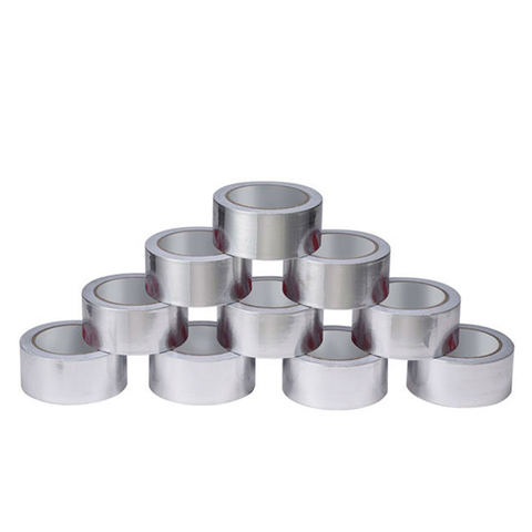 Excellent Quality Silver Waterproof Aluminum Foil Adhesive Tape Heat-Resistant High-Temperature Packing Tape