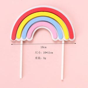 Décorations de gâteau <span class=keywords><strong>en</strong></span> pâte polymère <span class=keywords><strong>arc</strong></span>-<span class=keywords><strong>en</strong></span>-<span class=keywords><strong>ciel</strong></span>, toppers pour gâteaux d'<span class=keywords><strong>anniversaire</strong></span> <span class=keywords><strong>en</strong></span> forme de cœur <span class=keywords><strong>arc</strong></span>-<span class=keywords><strong>en</strong></span>-<span class=keywords><strong>ciel</strong></span> - Product Image 5