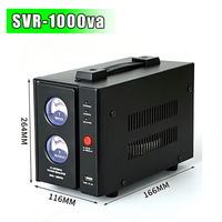 Stabilisateur de tension CA monophasé à large plage d'entrée 90-260V avec affichage numérique AVR 500VA-220V pour centre de données, en matériau PC SVC