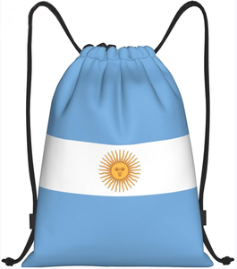 Custom All Country Promotional Activity Sale Football Cup World Double-shoulder <b>Drawstring</b> <b>Bag</b> Backpack for Event - Product Image 3