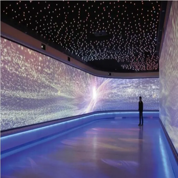 3D holografik bilim müzesi otel dans salonu reklam ışıkları Epsure film dünyası sanal gerçeklik VR ekipmanları
