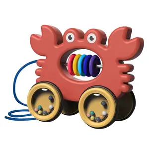 Großhandel Kinder Eltern-Kind-Interaktion Spielzeug Autos Baby Cartoon Tier Drag Toys Spiel spielen