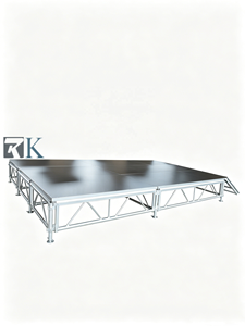 Easy Setup Portable Aluminum <b>Stage</b> <b>Platform</b> Event <b>Stage</b> Strong Load Capacity for Parties Performances - Product Image 2