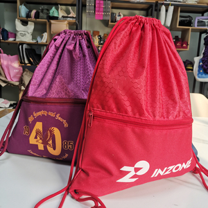 Promotional Gifts Pack Drawstring with Reflective Strip String Backpack Cinch Sacks Bag Bfor School Yoga Sport Gym Traveling