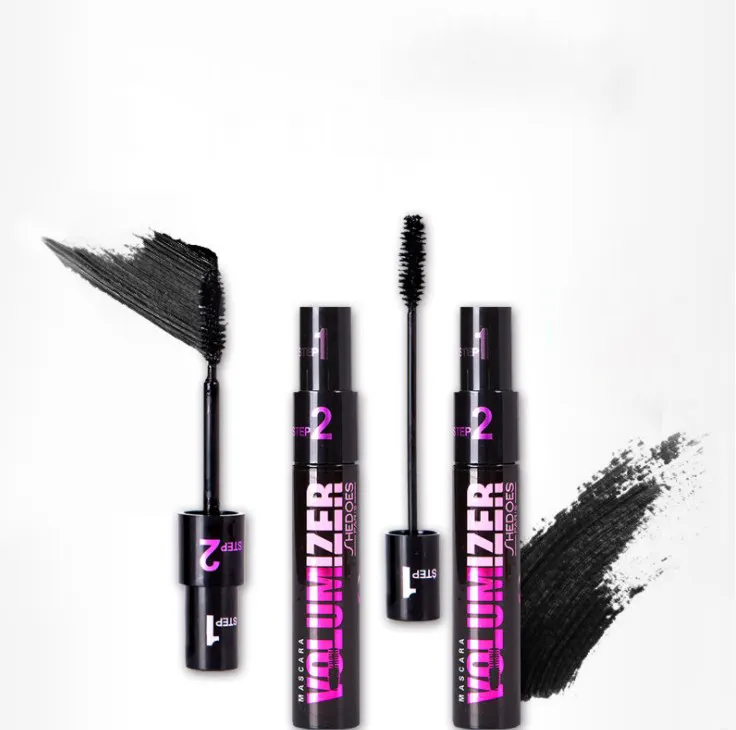 Großhandel Custom Private Label 4D Faser Mascara Wasserdichte langlebige schwarze Mascara Wimpern verlängerung Curling