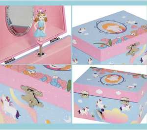 Caja de Música con Mecanismo de Bailarina, Cajas de Joyería de Princesa, Caja de Música de Ballet para Niñas - Product Image 3