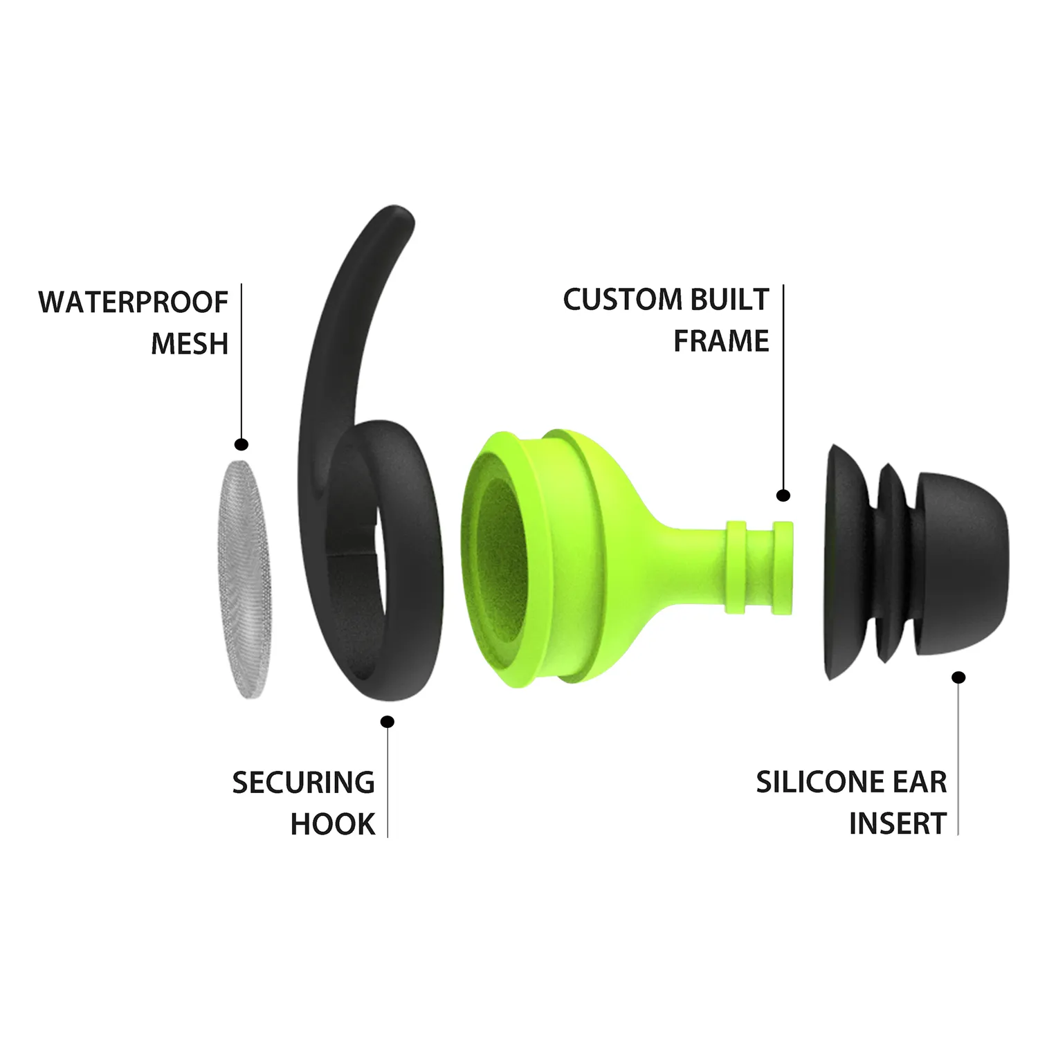 2022 hot sale comfortable safety earplugs noise reduction waterproof swimming silicone earplugs