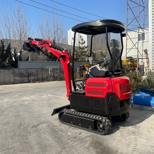 Mini-excavatrice sur chenilles de 2 tonnes - pour travaux de jardinage avec attache à pince, mini-excavatrice pour aménagement paysager - Product Image 3